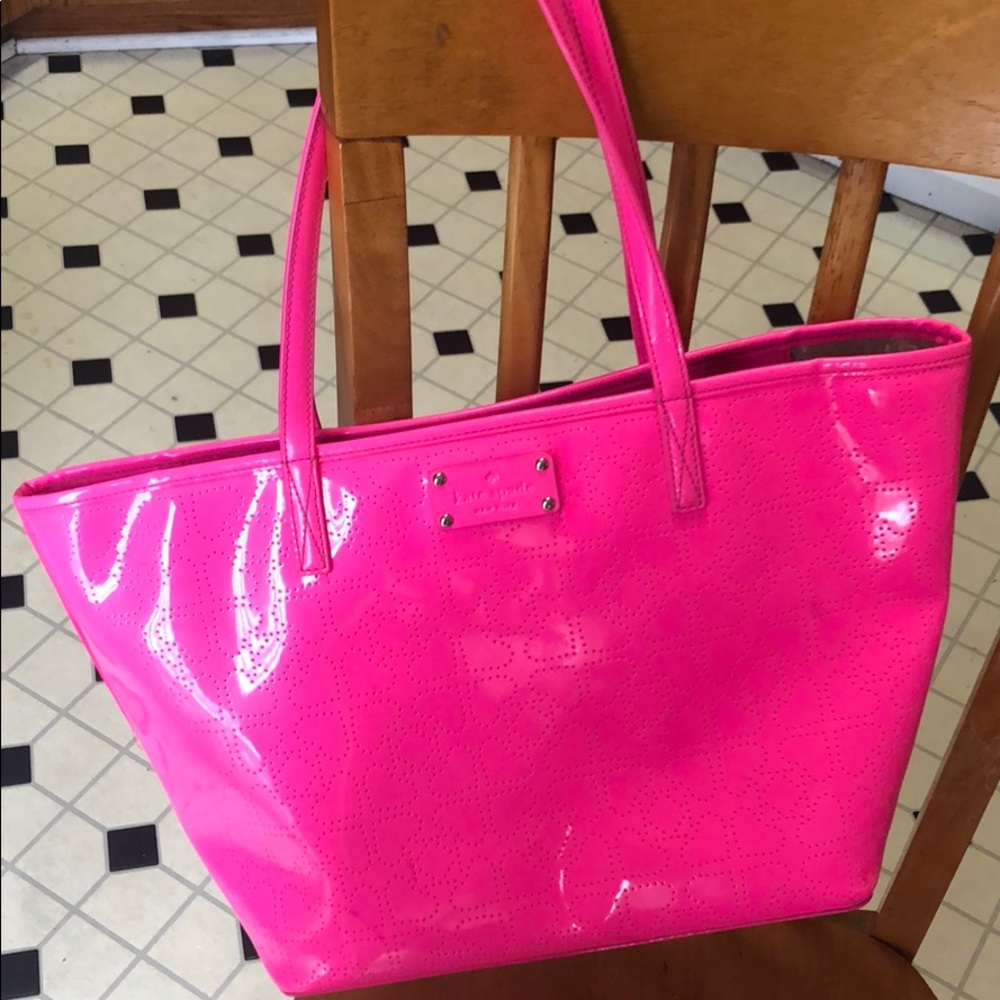 Kate Spade New York hot pink tote